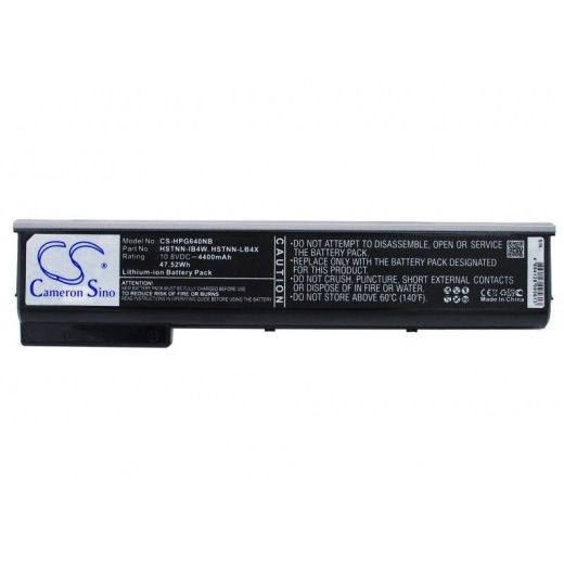 Аккумулятор CameronSino CS-HPG640NB для ноутбука HP D9R52AV, H5G74E, ProBook 640, 10.8В, 4400 мАч, 47.52 Вт, Li-ion, черный