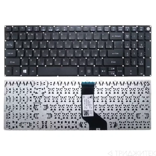 Клавиатура для ноутбука Acer Aspire E5-722, E5-772, V3-574G, E5-573T, E5-573, E5-573G, E5-573T, E5-532G, F5-571, F5-571G, F5-572, F5-572G, E5-774, e5-774g, es1-523, es1-523g, es1-533, f5-521, ES1-311, E13, VN7-792G, V17 Nitro, Packard Bell EasyNote TE69BH