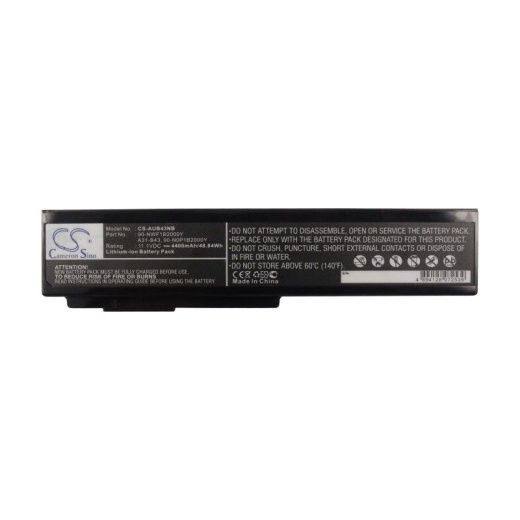 Аккумулятор CameronSino CS-AUB43NB для ноутбука Asus B43, B43E, B43EI, 11.1В, 4400 мАч, 48.84 Вт, Li-ion, черный