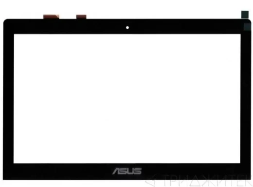 Тачскрин (сенсорное стекло) для ноутбука Asus S400 чёрный, 14"