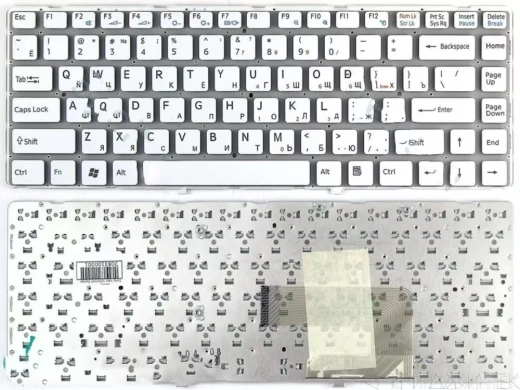 Клавиатура для ноутбука Sony VGN-NW, белая