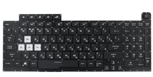 Клавиатура для Asus ROG Strix G731GU с RGB подсветкой (4-ZONE)