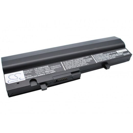 Аккумулятор CameronSino CS-TNB300DB для ноутбука Toshiba Satellite N302, NB300, 10.8В, 6600 мАч, Li-ion, черный