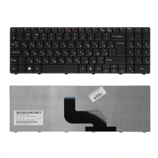Клавиатура для ноутбука Packard Bell EasyNote DT85, LJ61, LJ63, LJ65, LJ67, LJ71; Gateway NV52, NV53 Series TOP-90168