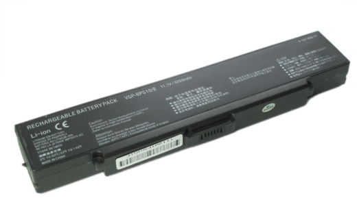 Аккумуляторная батарея для ноутбука Sony Vaio VGN-CR, AR, NR (VGP-BPS9) 4400-5200mAh OEM черная