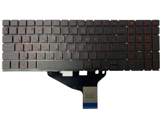 Клавиатура HP Pavilion Gaming 15-DK, Red, Backlite, RU