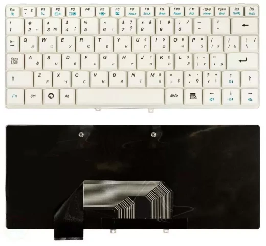 Клавиатура для ноутбука Lenovo IdeaPad S9, S10, белая