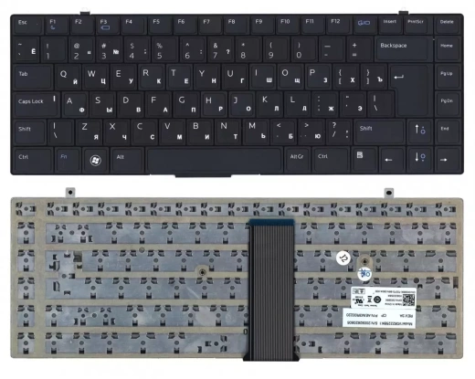 Клавиатура для ноутбука Dell Studio XPS 1645, 1647, 1340, 1640 черная без подсветки