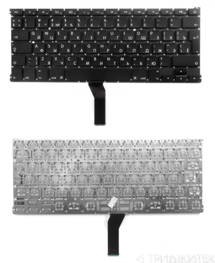 Клавиатура для ноутбука Apple Macbook Air 13" A1425, черная