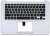 Клавиатура для ноутбука Apple A1369 2010+ черная без подсветки плоский ENTER топ-панель