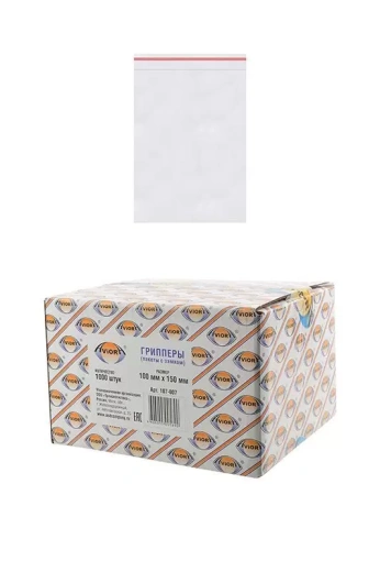 Пакеты с замком (zip-lock) AVIORA 107-007 100мм*150мм, в упаковке 1000 шт