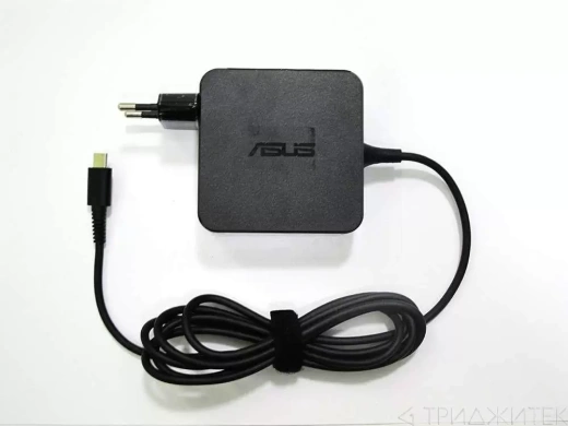 Блок питания (сетевой адаптер) для ноутбуков Asus 45W Type-C, без сетевого кабеля (оригинал), квадрат