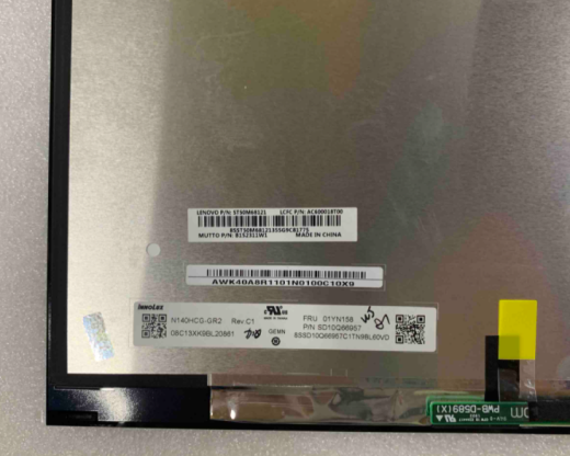 Светодиодная сборка для X1 Yoga 2019 Lenovo Thinkpad LCD 14,0 