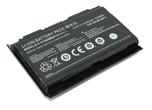 Аккумулятор для ноутбука Clevo P150 (P150HMBAT-8) 14.8V 5200mAh