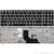 Клавиатура для ноутбука HP Probook 6560b, 6560p, 6565b, 8560b, 8570b чёрная, с серебряной рямкой, с поинт-стиком