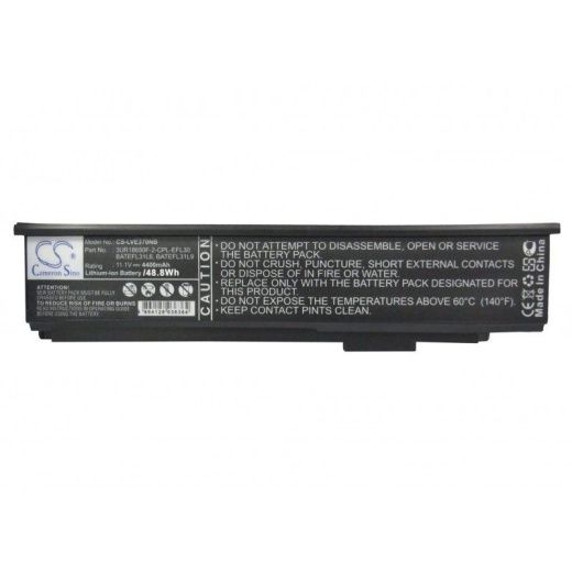 Аккумулятор CameronSino CS-LVE370NB для ноутбука Lenovo E370, Y100, 11.1В, 4400 мАч, Li-ion, черный