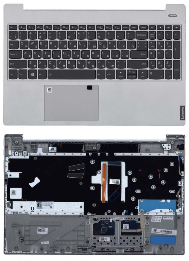 Клавиатура для ноутбука Lenovo IdeaPad S340-15 топкейс, серебристый