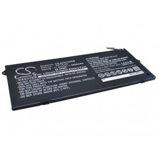 Аккумулятор CameronSino CS-ACC720NB для ноутбука Acer Chromebook 11 C720, 11 C720P, 11.25В, 3950 мАч, 44.44 Вт, Li-Polymer, черный