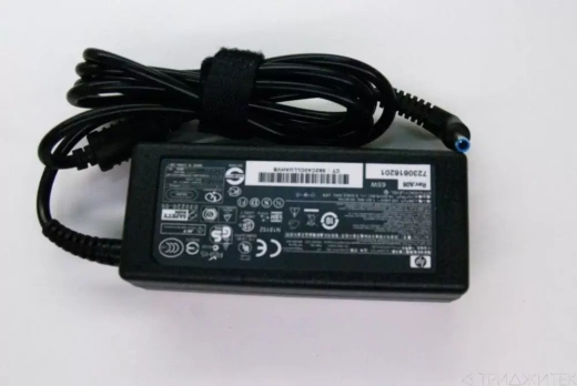 Блок питания (сетевой адаптер) для ноутбуков HP 19,5V 3.33A 65W 4.5x3.0, (оригинал), без сетевого кабеля