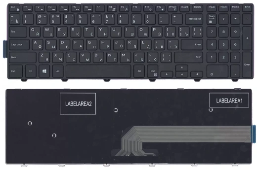 Клавиатура для ноутбука Dell Inspiron 15-5000, 5547, 5521, 5542 (with frame)