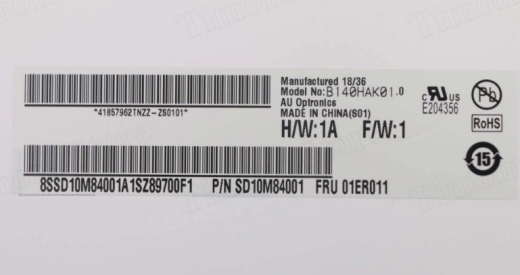 Матрица для Lenovo B140HAK01.0 01YN116 01LW092 02DA375 для ThinkPad T470s Touch 