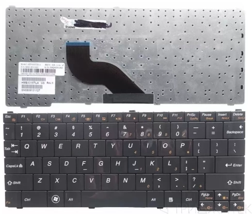 Клавиатура для ноутбука Lenovo IdeaPad U110, U150 серебряная