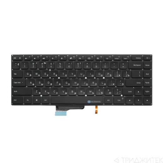 Клавиатура для ноутбука Xiaomi Air 13.3, черная, с подсветкой