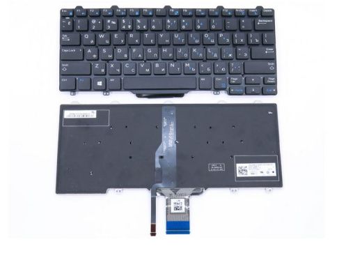 Клавиатура DELL Latitude E7250, E7270, Black, RU