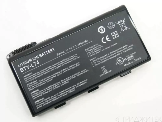 Аккумулятор BTY-L74, для ноутбука MSI CX620, CX623 4400мАч, 11.1В (оригинал)