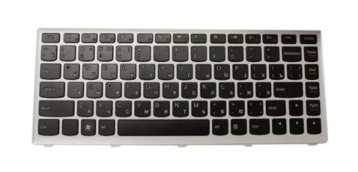 Клавиатура для Lenovo U310 RU, White frame/Black key