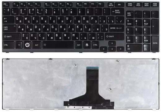 Клавиатура для ноутбука Toshiba Satellite A660, A665 with frame