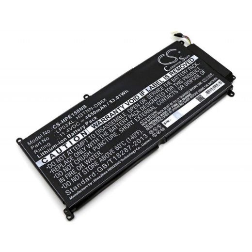 Аккумулятор CameronSino CS-HPE158NB для ноутбука HP Envy 14-J001XX, Envy 14-j004TX, 11.4В, 4650 мАч, 53.01 Вт, Li-ion, черный