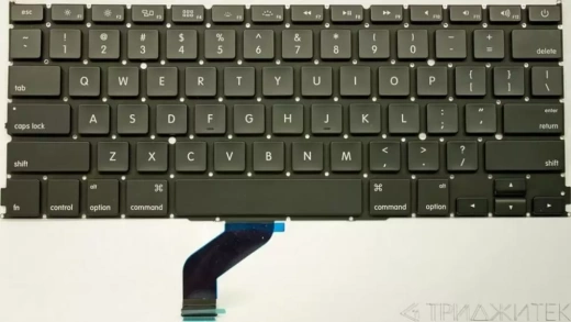 Клавиатура для ноутбука Apple Macbook 13" A1502 Retina, черная