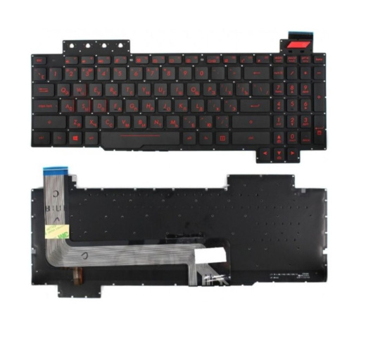 Клавиатура Asus ROG GL503, FX63, FX503, Backlit, RED Keys, RU УЦЕНКА