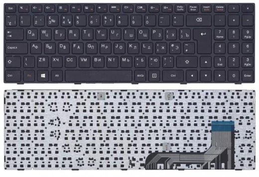 Клавиатура для ноутбука Lenovo IdeaPad 100-15, 300-15, черная