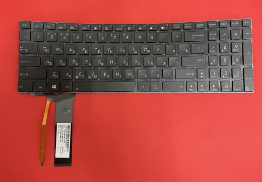 Клавиатура для ноутбука Asus G56 N56 N76 N550 N750, черная с подсветкой 