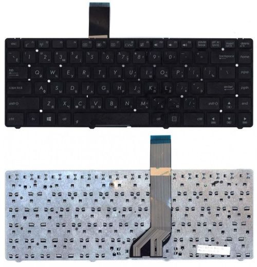 Клавиатура для ноутбука Asus K45A, K45DE, K45V, K45V черная без рамки