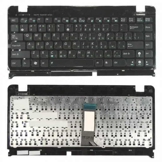 Клавиатура для ноутбука Asus Eee PC 1215, черная с рамкой