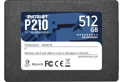 SSD накопитель Patriot 512Gb P210