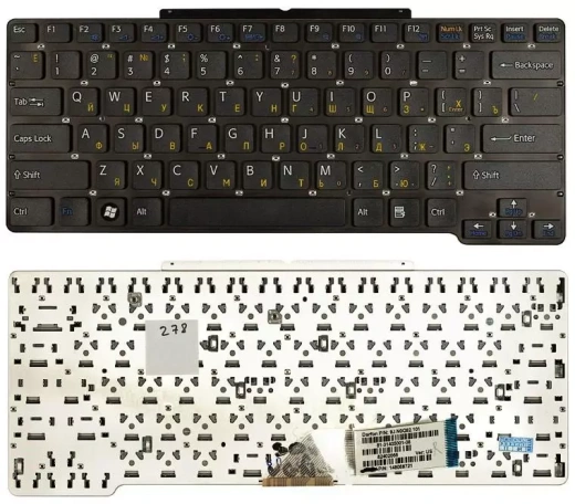 Клавиатура для ноутбука Sony Vaio VGN-FZ черная