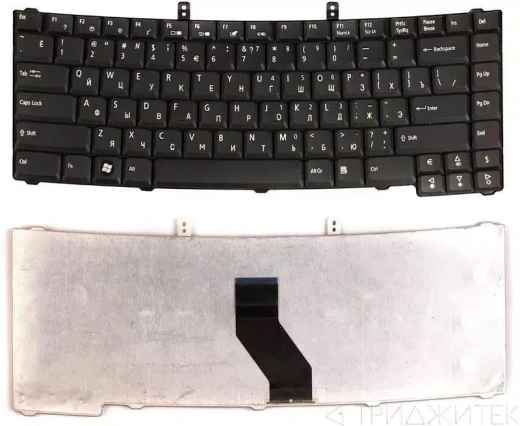 Клавиатура для ноутбука Acer TravelMate 4320, 4520, 4720, 5310, 5320, 5520, 5710, 5720, Extensa 4120, 4220, 4620, 5200, 5210, 5220, 5230, 5420, 5610, 5620, eMachines D620, черная, гор. Enter