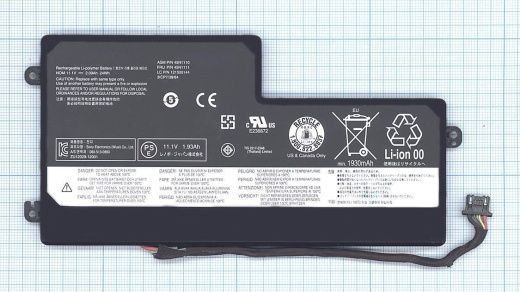 Аккумулятор 45N1110 для ноутбука Lenovo ThinkPad T440S 2162 мАч, 11.1В (оригинал)