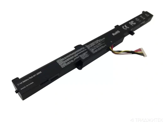 Аккумулятор (батарея) A41-X550A для ноутбука Asus X751L, R752M, X550D, A450JF, A450J, X450J, 15V, 2950 мАч, черный (OEM)