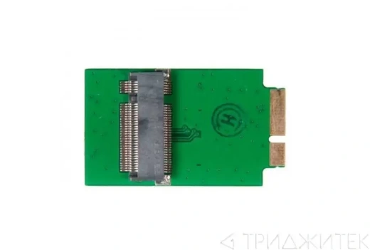 Адаптер SSD - M.2(NGFF) SSD для ноутбука Apple MacBook Air 11 13 A1370, A1369, Late 2010 Mid 2011 (зеленый) (6+12Pin) small
