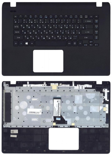 Клавиатура для ноутбука Acer Aspire ES1-511 520 черная топ-панель