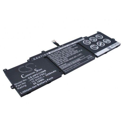 Аккумулятор CameronSino CS-HPC112NB для ноутбука HP Chromebook 11 G3, 10.8В, 3250 мАч, 35.1 Вт, Li-ion, черный