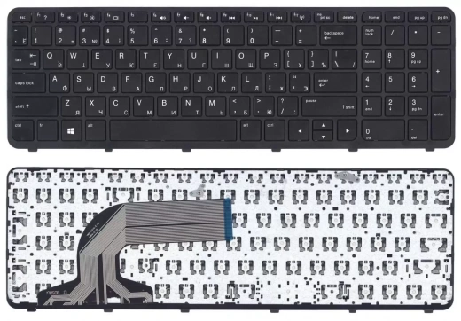 Клавиатура HP Probook 640 G2, 645 G2, Black, Blacklite, RU