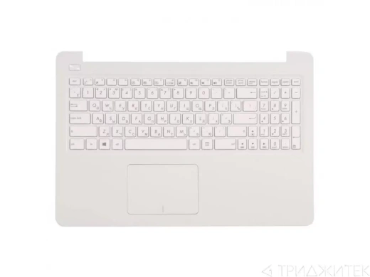 Клавиатура для ноутбука Asus E502MA-2A с топкейсом, белый с тачпадом