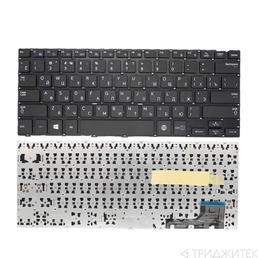 Клавиатура для ноутбука Samsung NP915S3 чёрная, без рамки