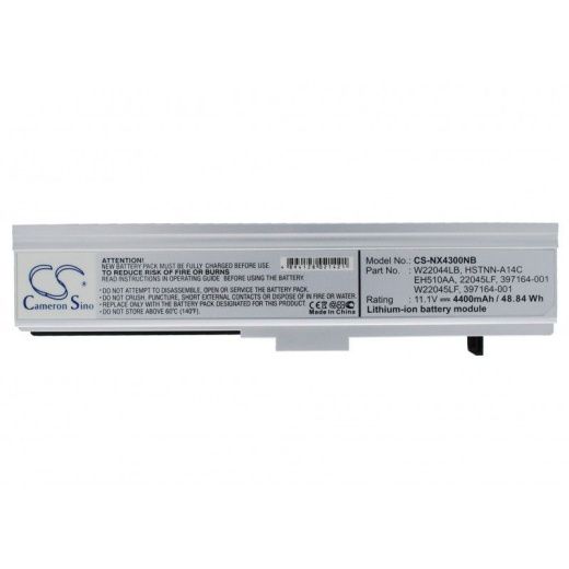 Аккумулятор CameronSino CS-NX4300NB для ноутбука HP Business Notebook NX4300, 11.1В, 4400 мАч, 48.84 Вт, Li-ion, черный
